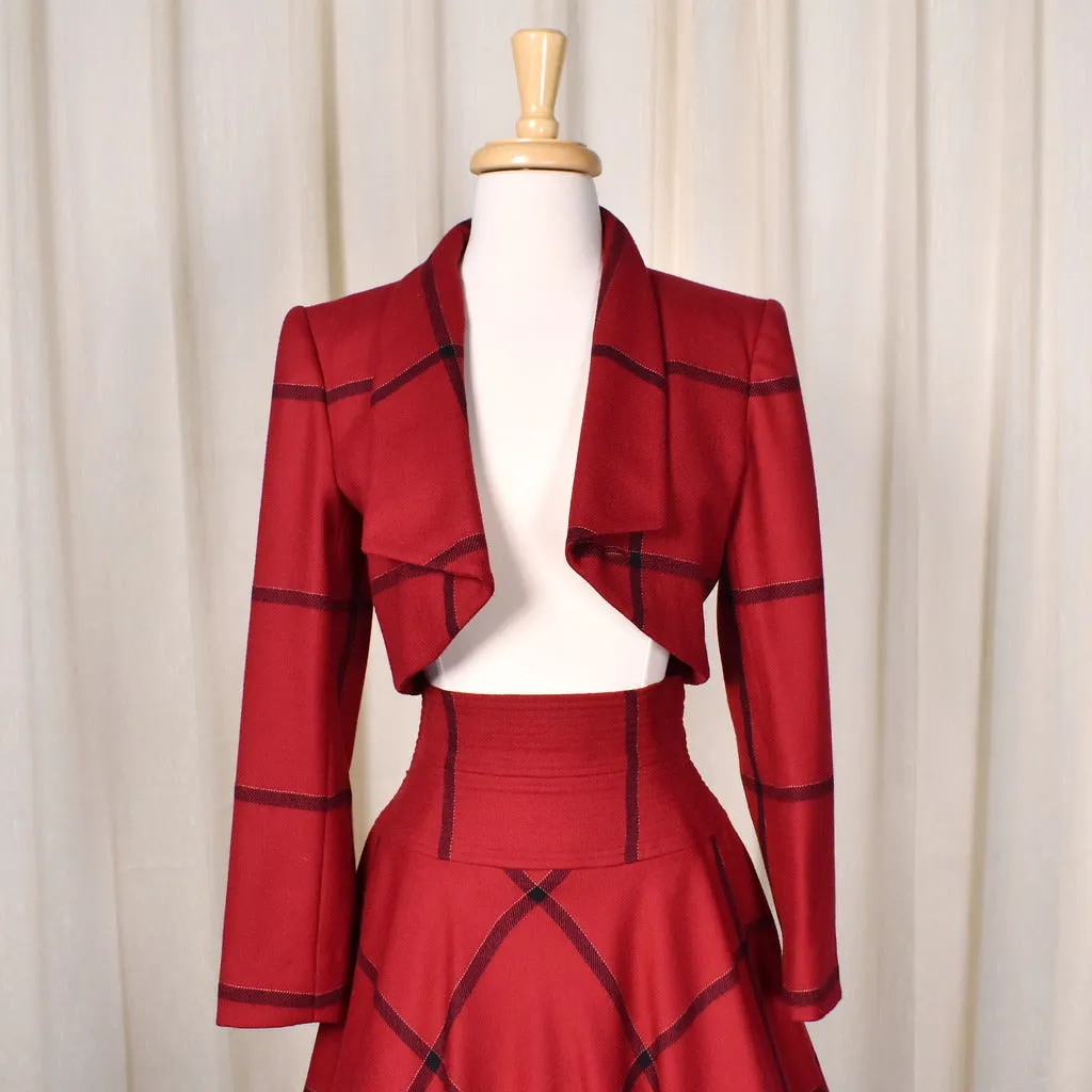 1940s Vintage Style Window Check Suit