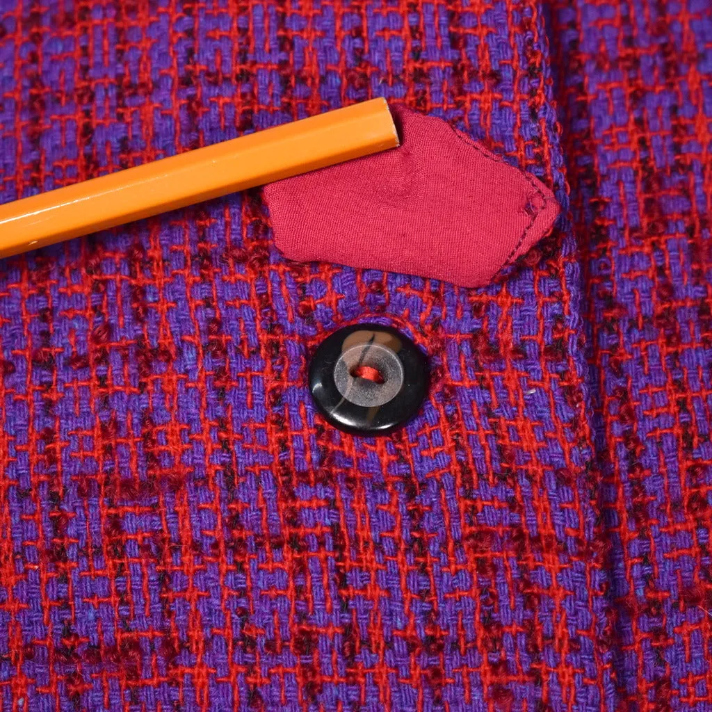 1950s Raspberry Tweed Suit