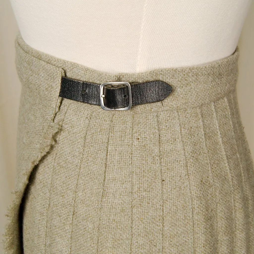 1950s Tan Kilt Skirt