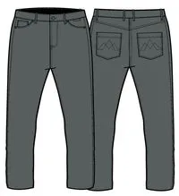 365 5 Pocket Trouser - Ocean Grey