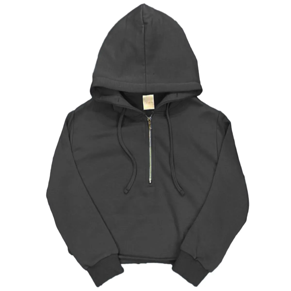 4-6x Soft Cloud Crop Half Zip Hoodie