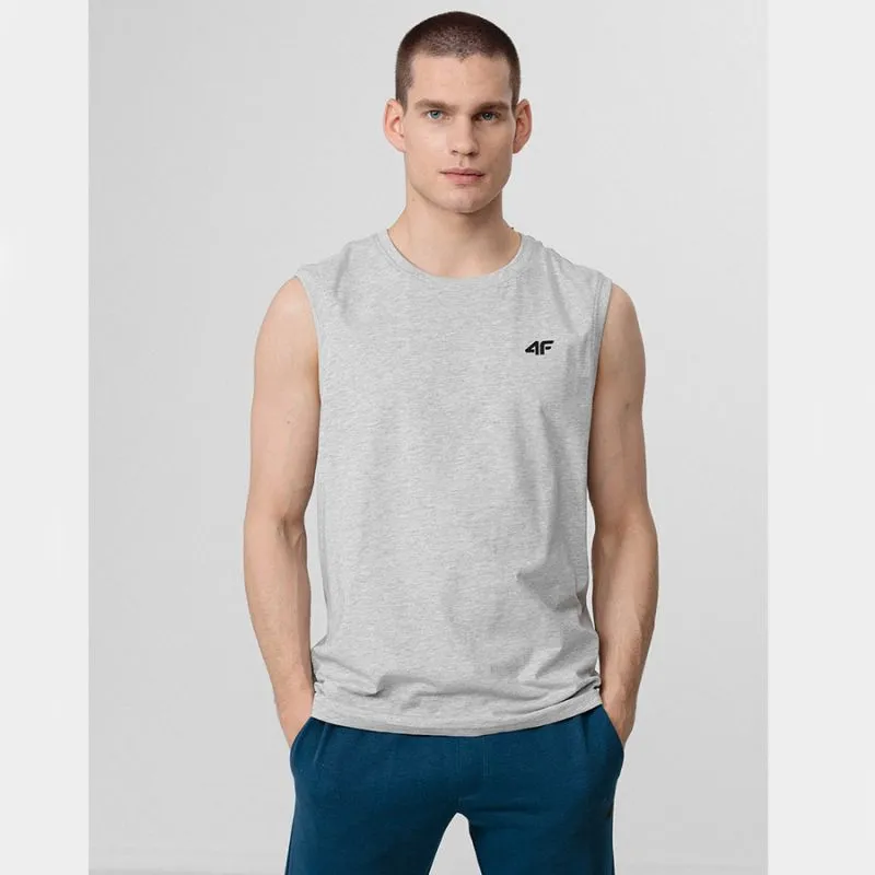 4F Mens Simple T-shirt - Gray