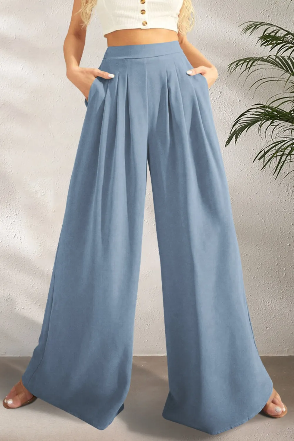 5 High Waist Wide Leg Pants