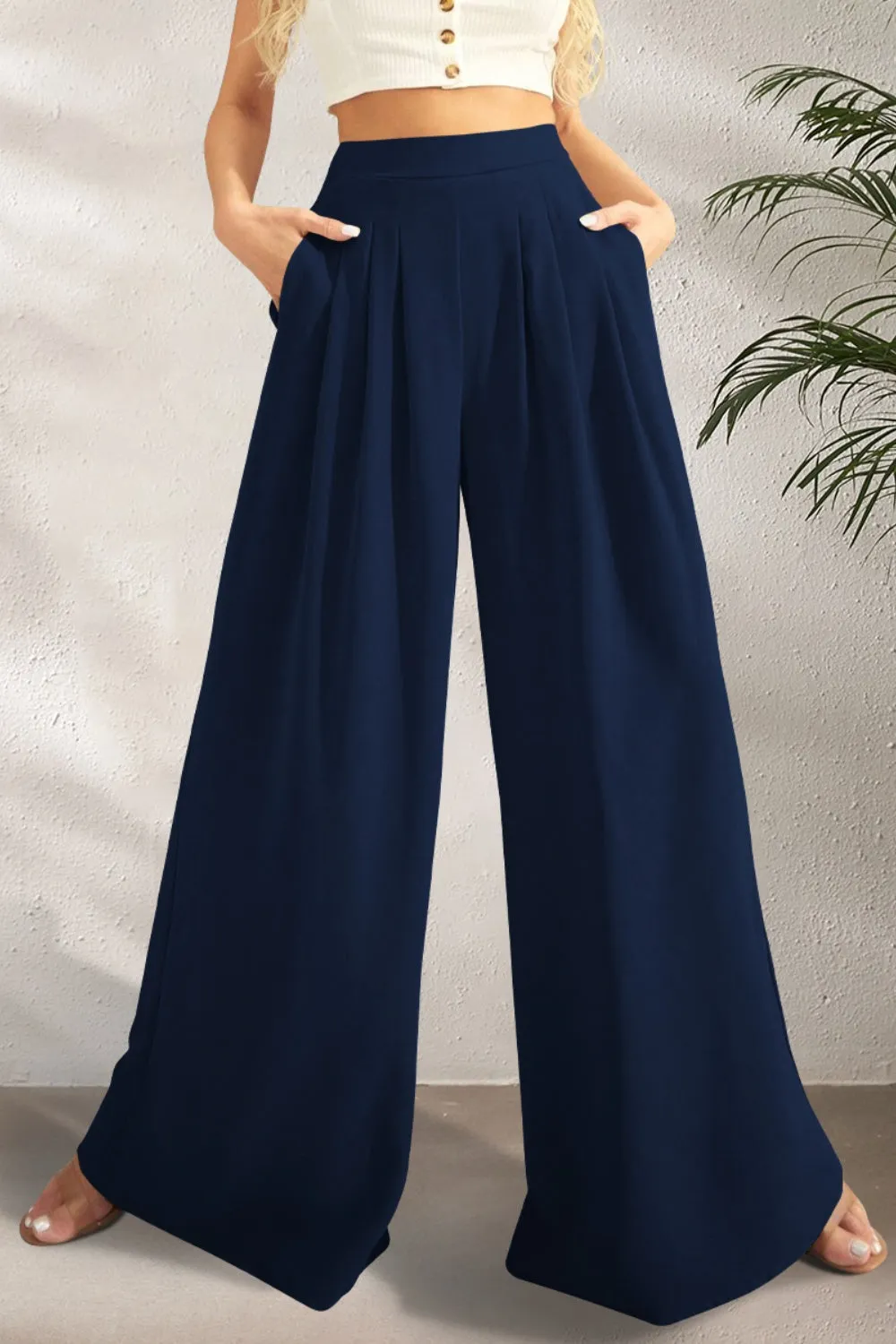 5 High Waist Wide Leg Pants