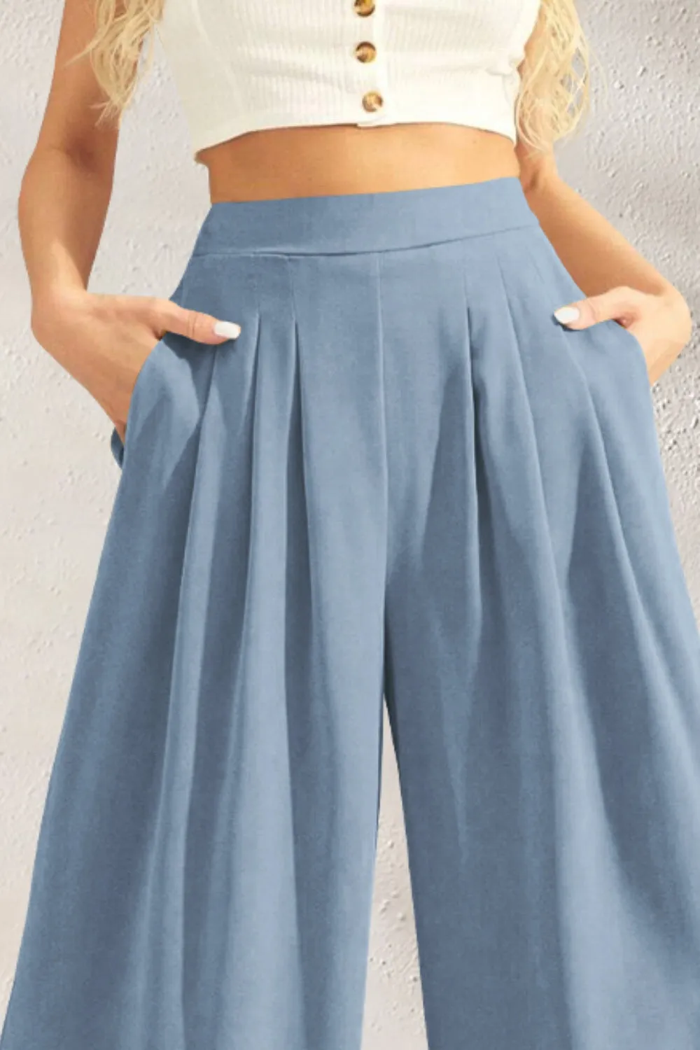 5 High Waist Wide Leg Pants