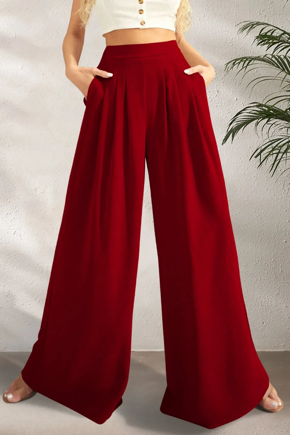 5 High Waist Wide Leg Pants