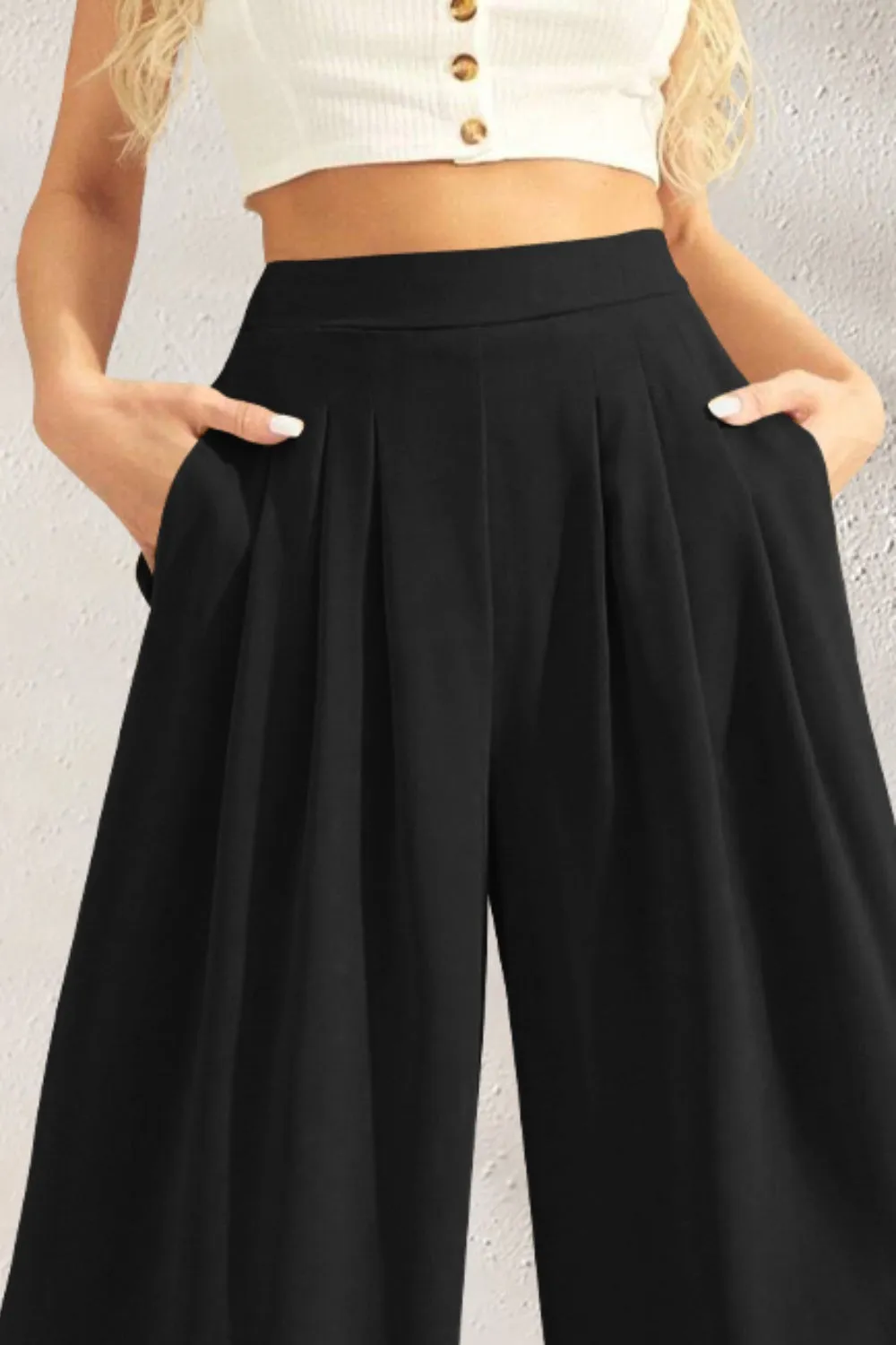 5 High Waist Wide Leg Pants