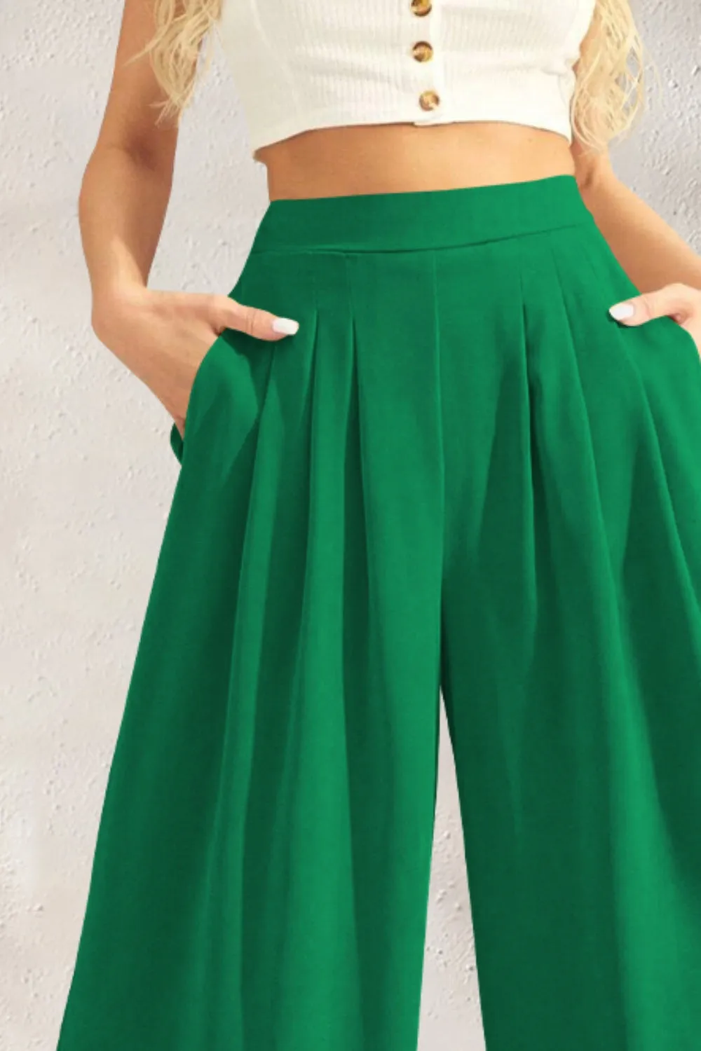 5 High Waist Wide Leg Pants