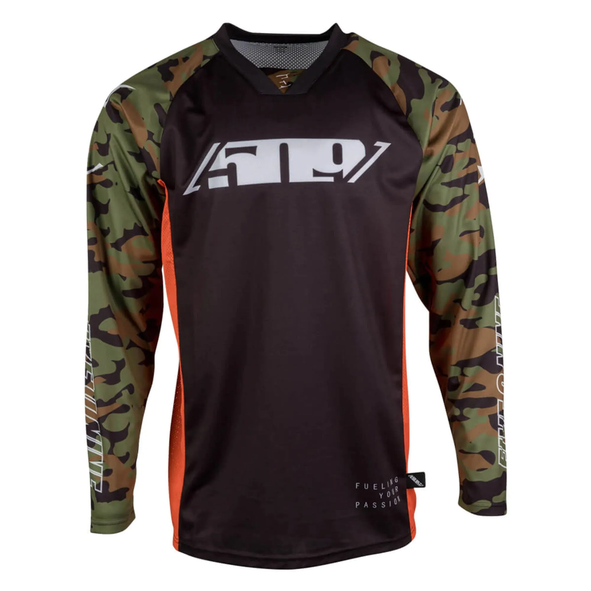 509  Hunter Camo Ridge Jersey Low-Profile Lightweight Drop Tail Design Comfort