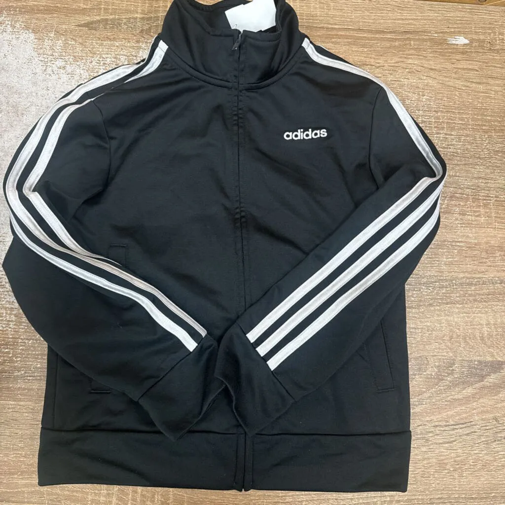 Adidas - Kid's Track Jacket - MSRP $60: Black/White-children-