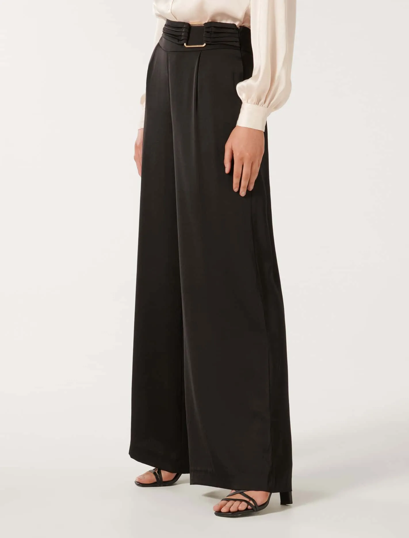 Adriana Satin Wide Leg Pants