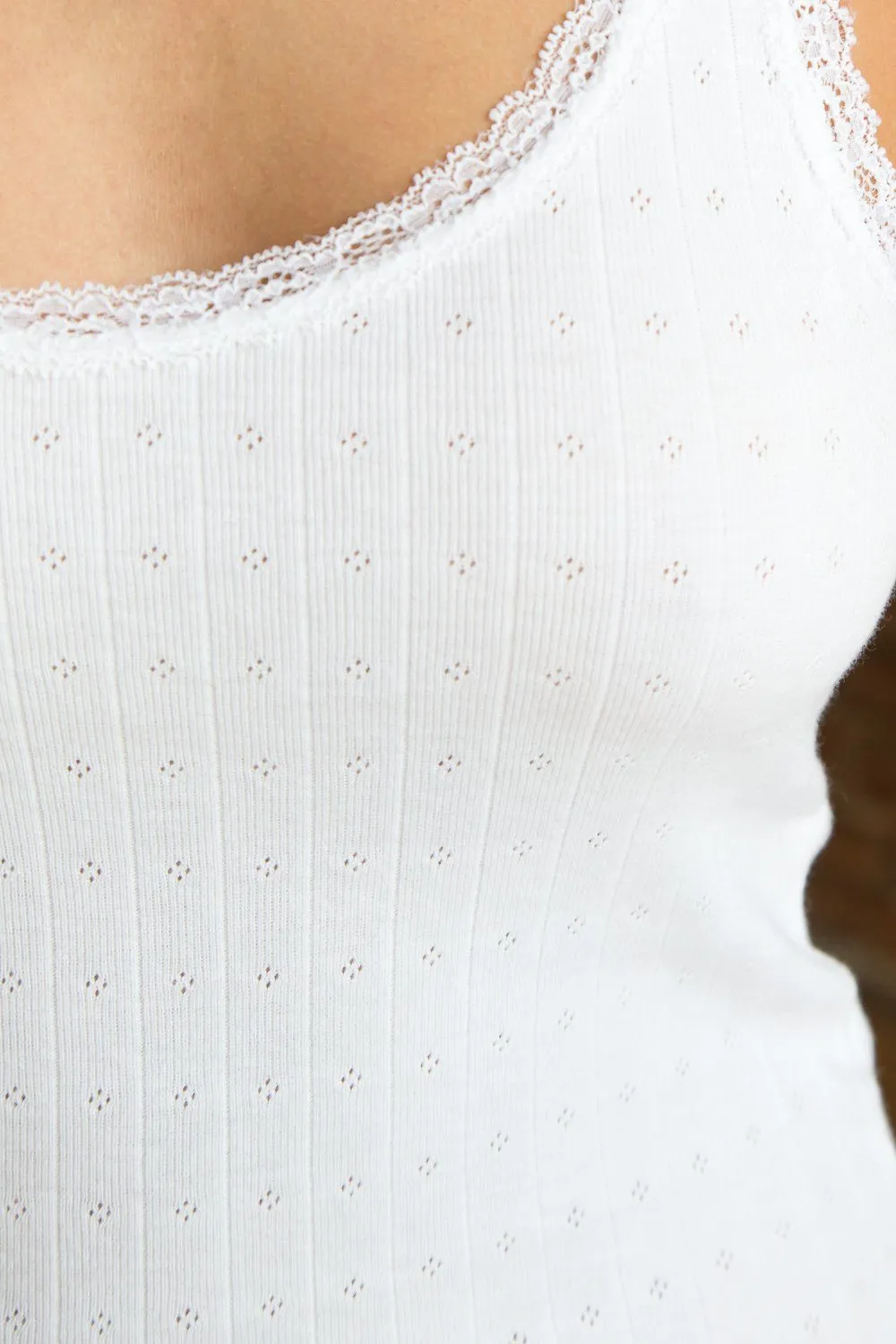 Ala Lace Eyelet Tank