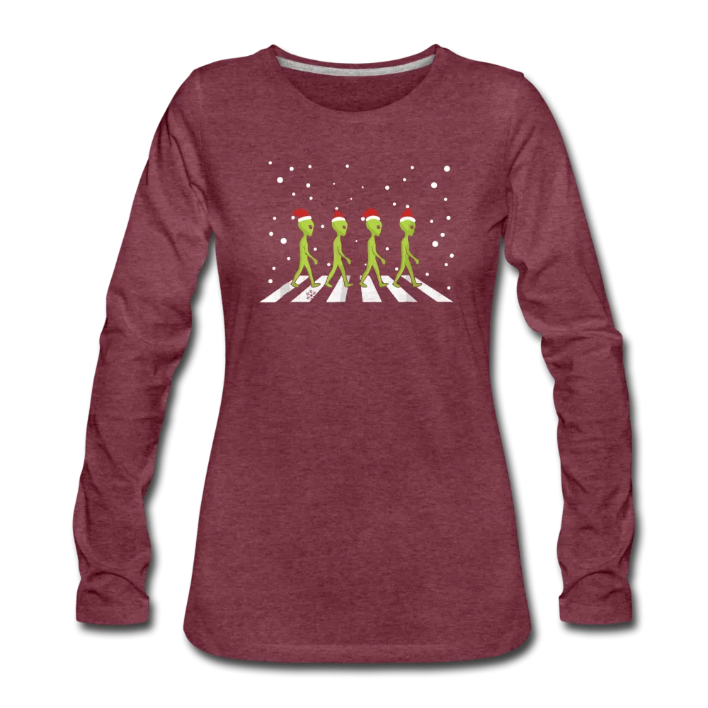 Aliens Crossing Street - Women's Premium Long Sleeve T-Shirt