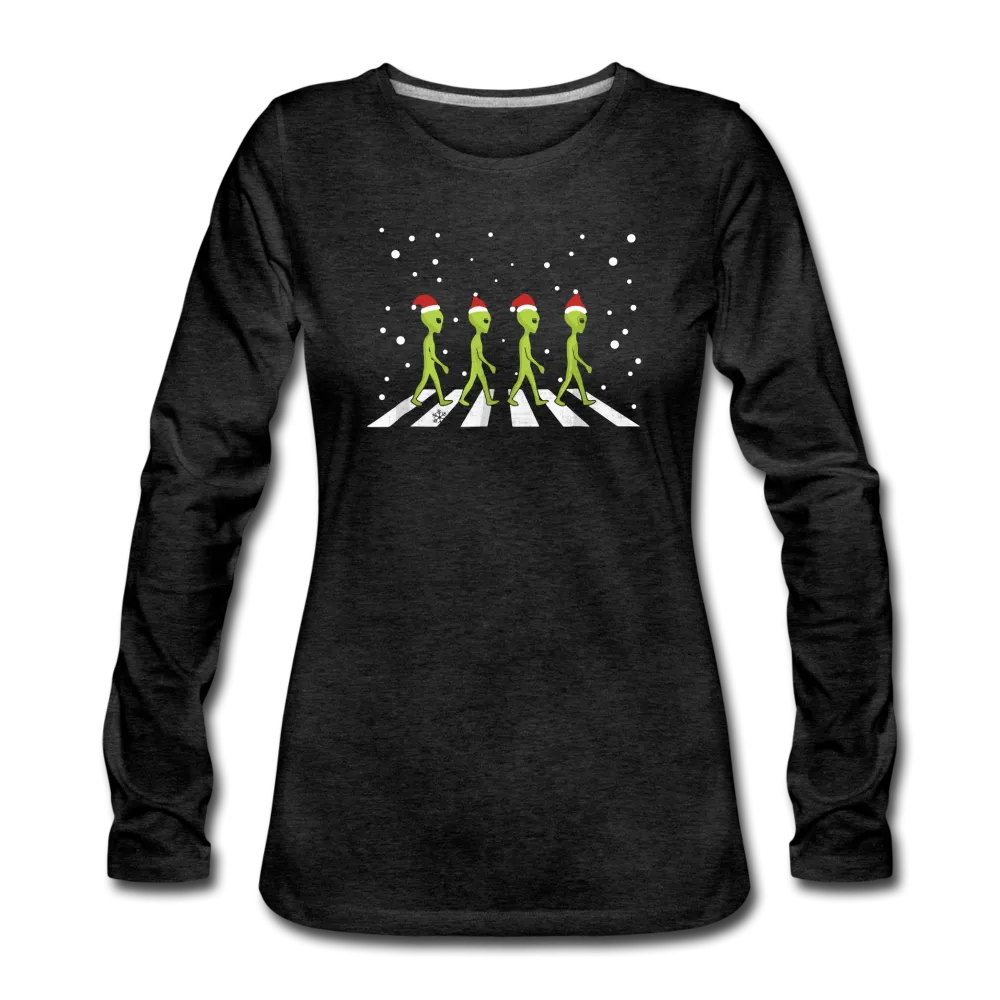 Aliens Crossing Street - Women's Premium Long Sleeve T-Shirt