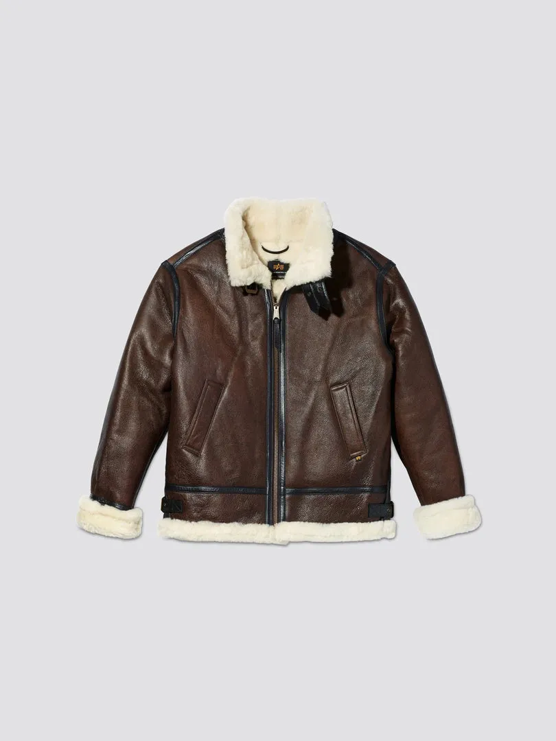 Alpha B-3 Sherpa Leather Jacket