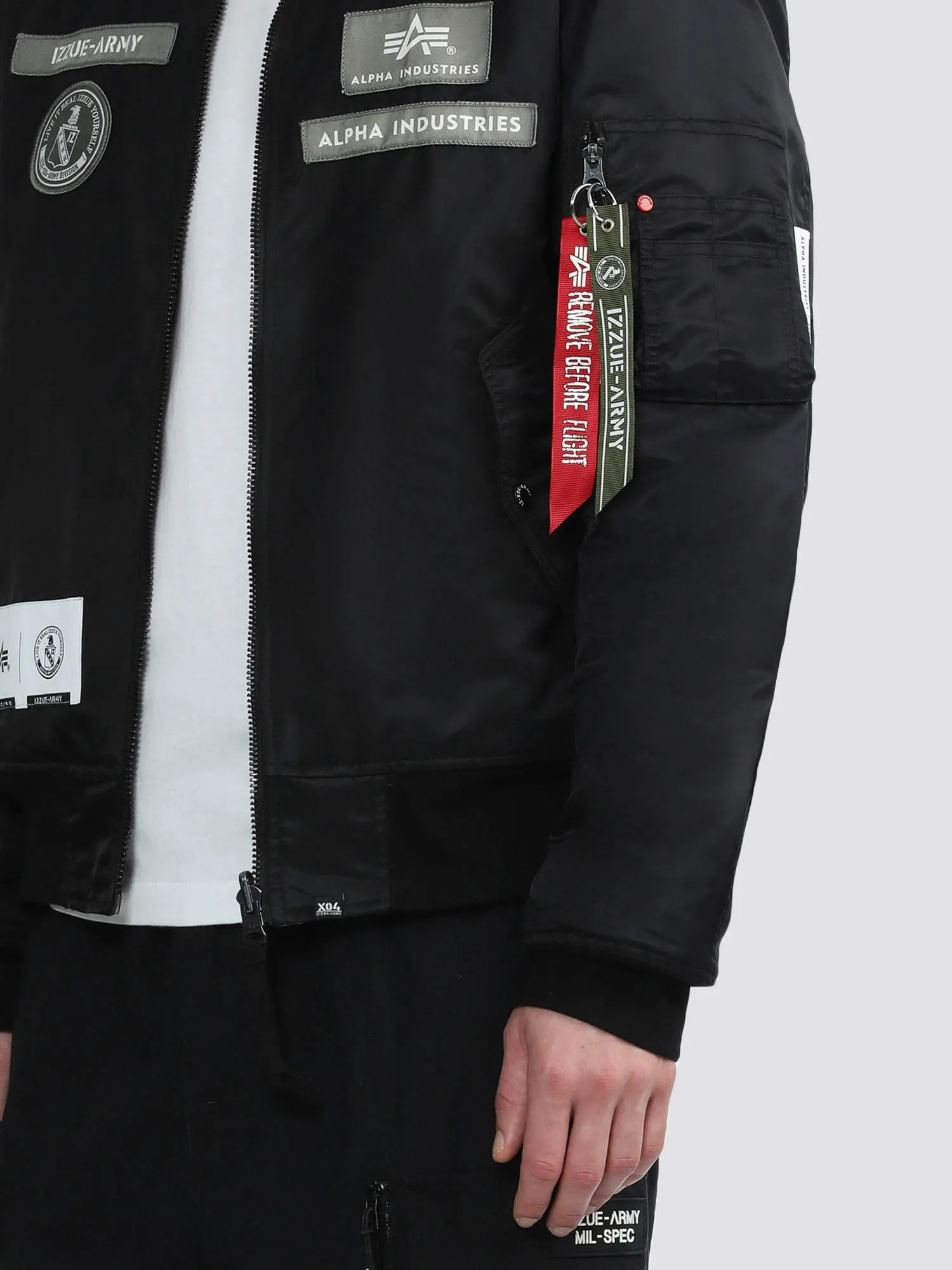 ALPHA X IZZUE MA-1 BOMBER JACKET