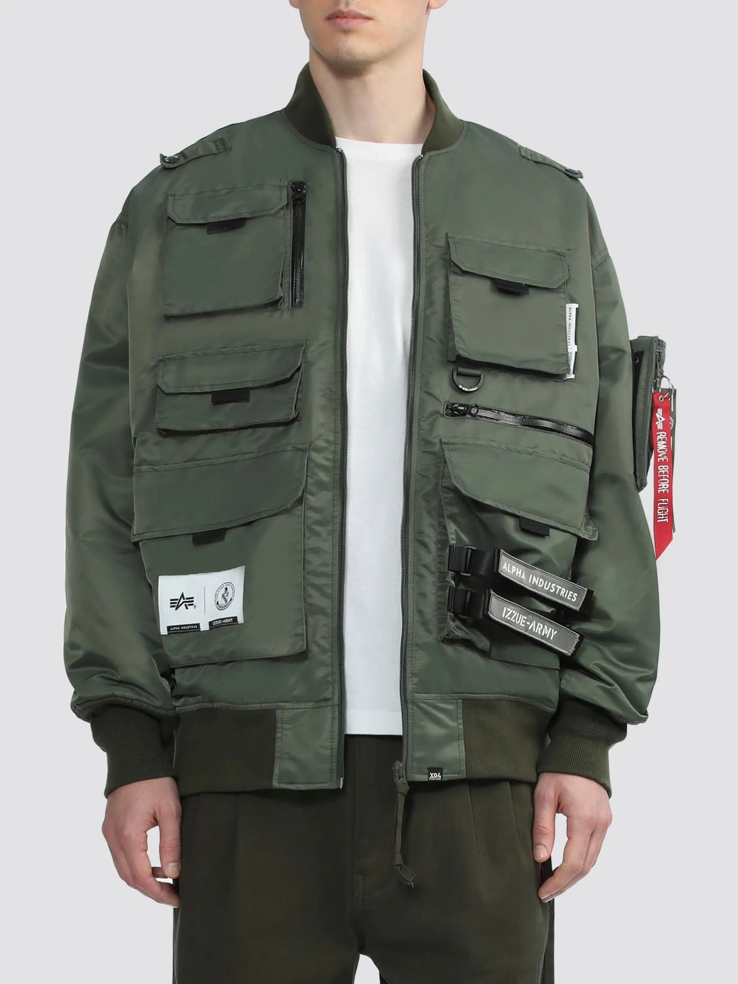 ALPHA X IZZUE UTILITY MA-1 JACKET