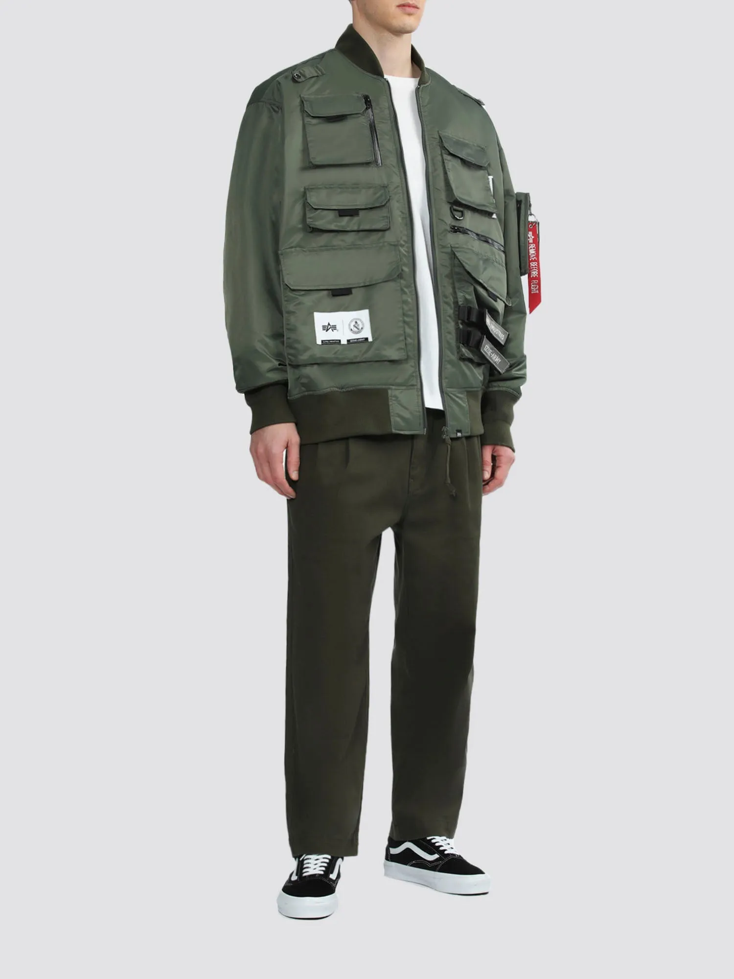 ALPHA X IZZUE UTILITY MA-1 JACKET