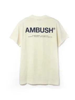 Ambush Reflective Logo Tee Cream