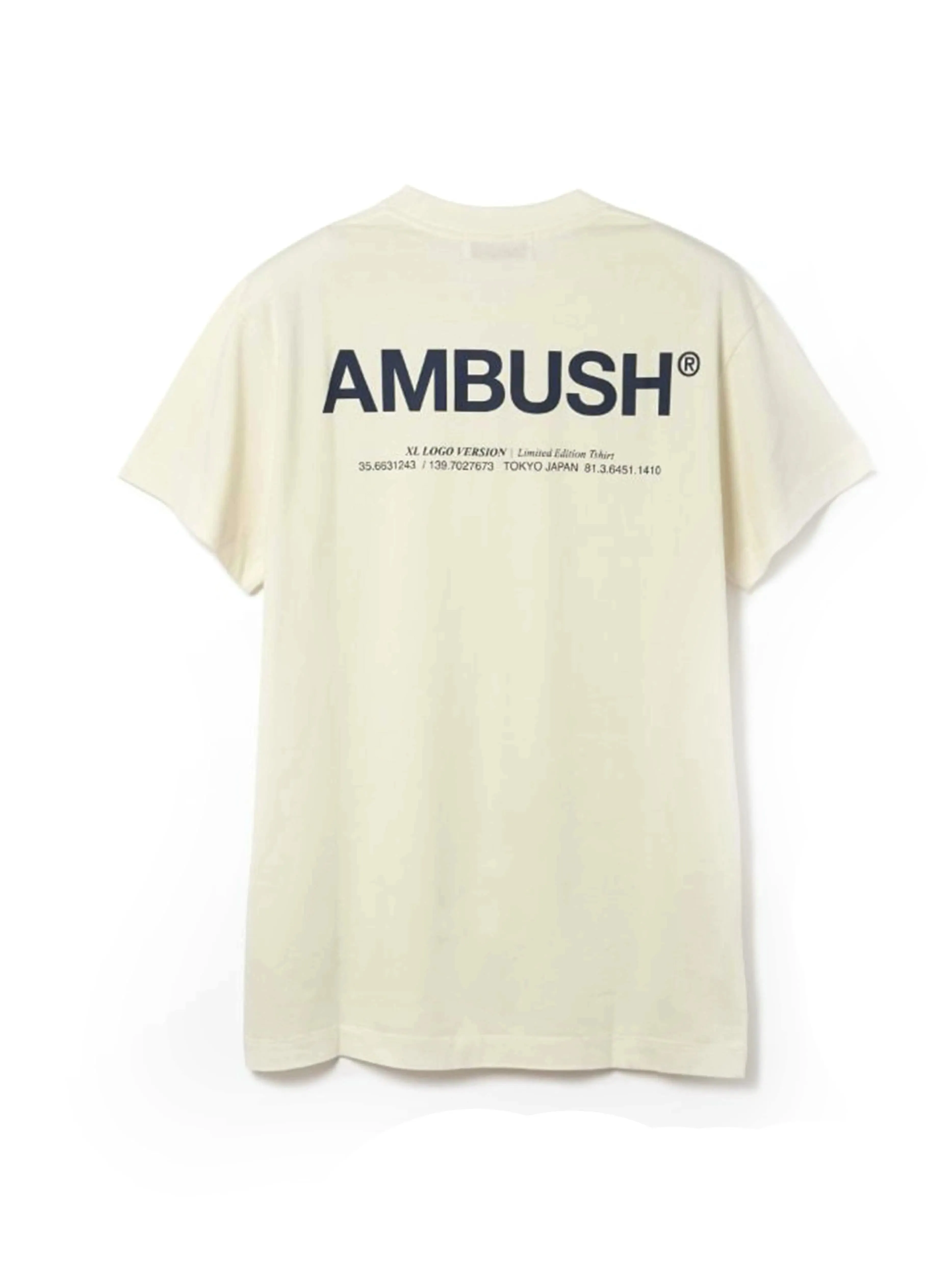 Ambush Reflective Logo Tee Cream