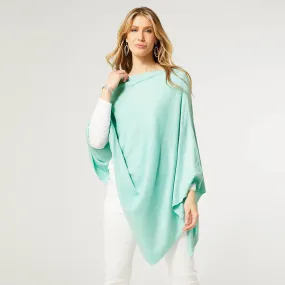 Aqua Lightweight Poncho One Size