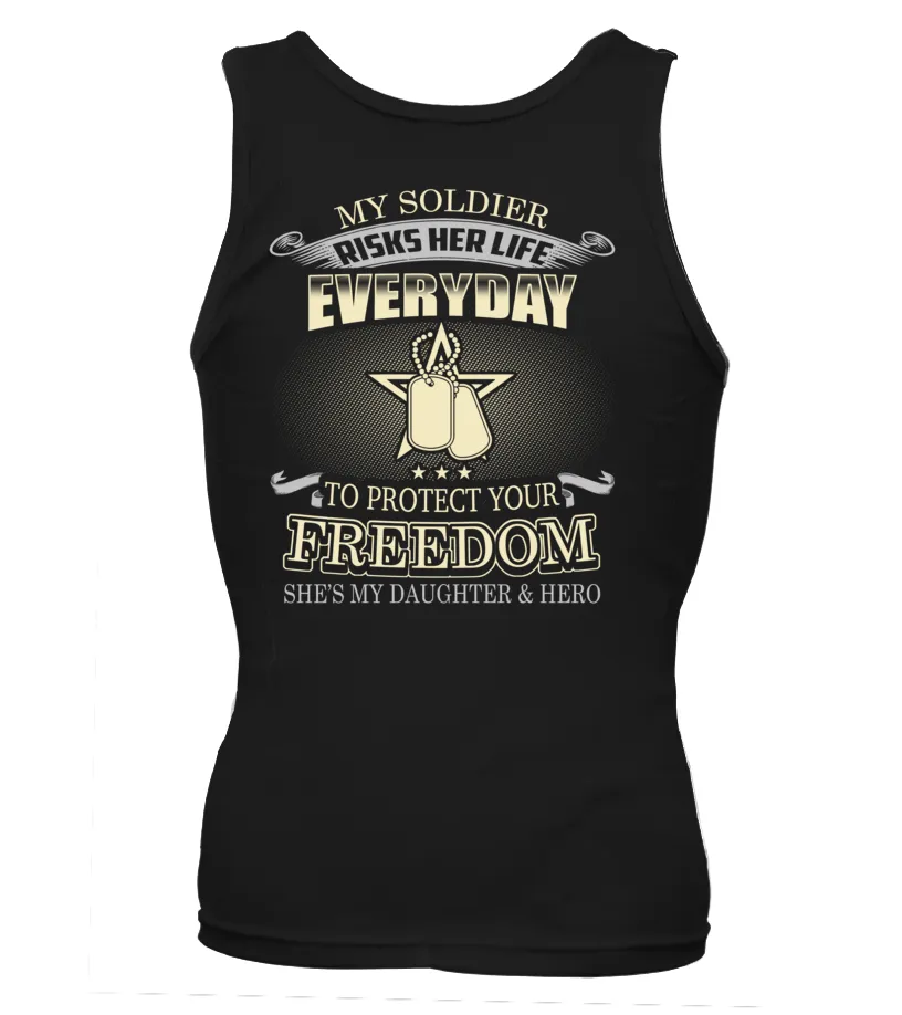 Army Mom Daughter Protects Your Freedom T-shirts