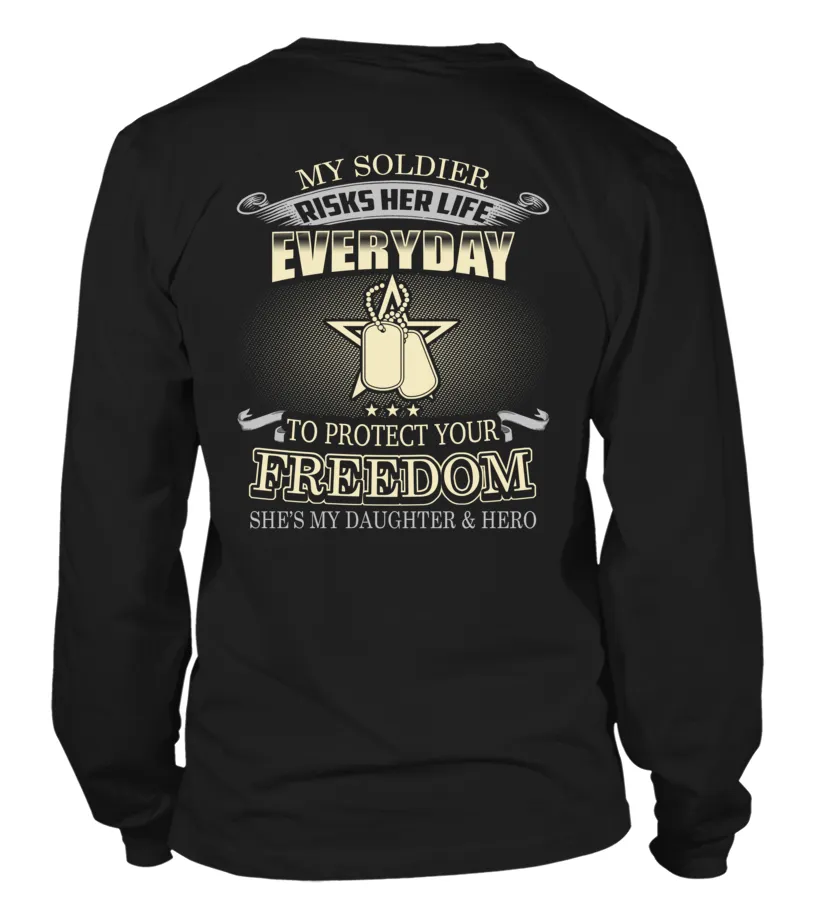 Army Mom Daughter Protects Your Freedom T-shirts