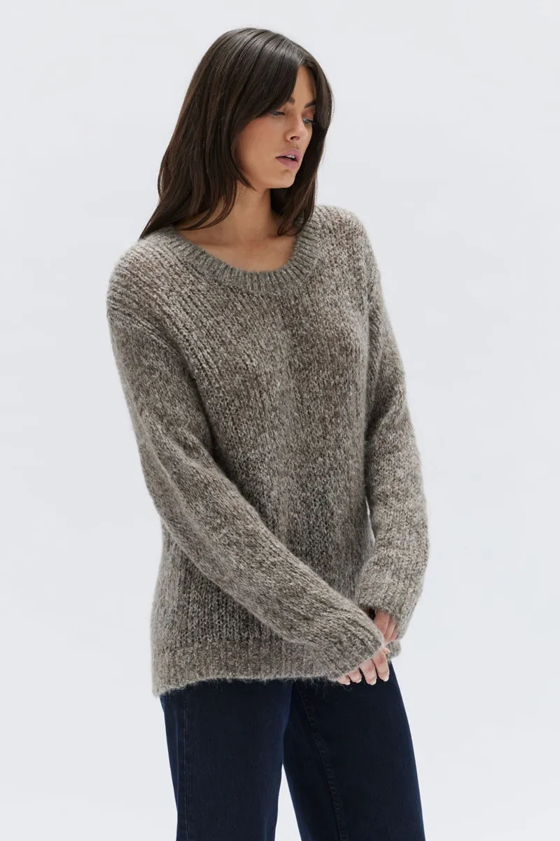 Assembly Label - Elise Knit - Clove Marle