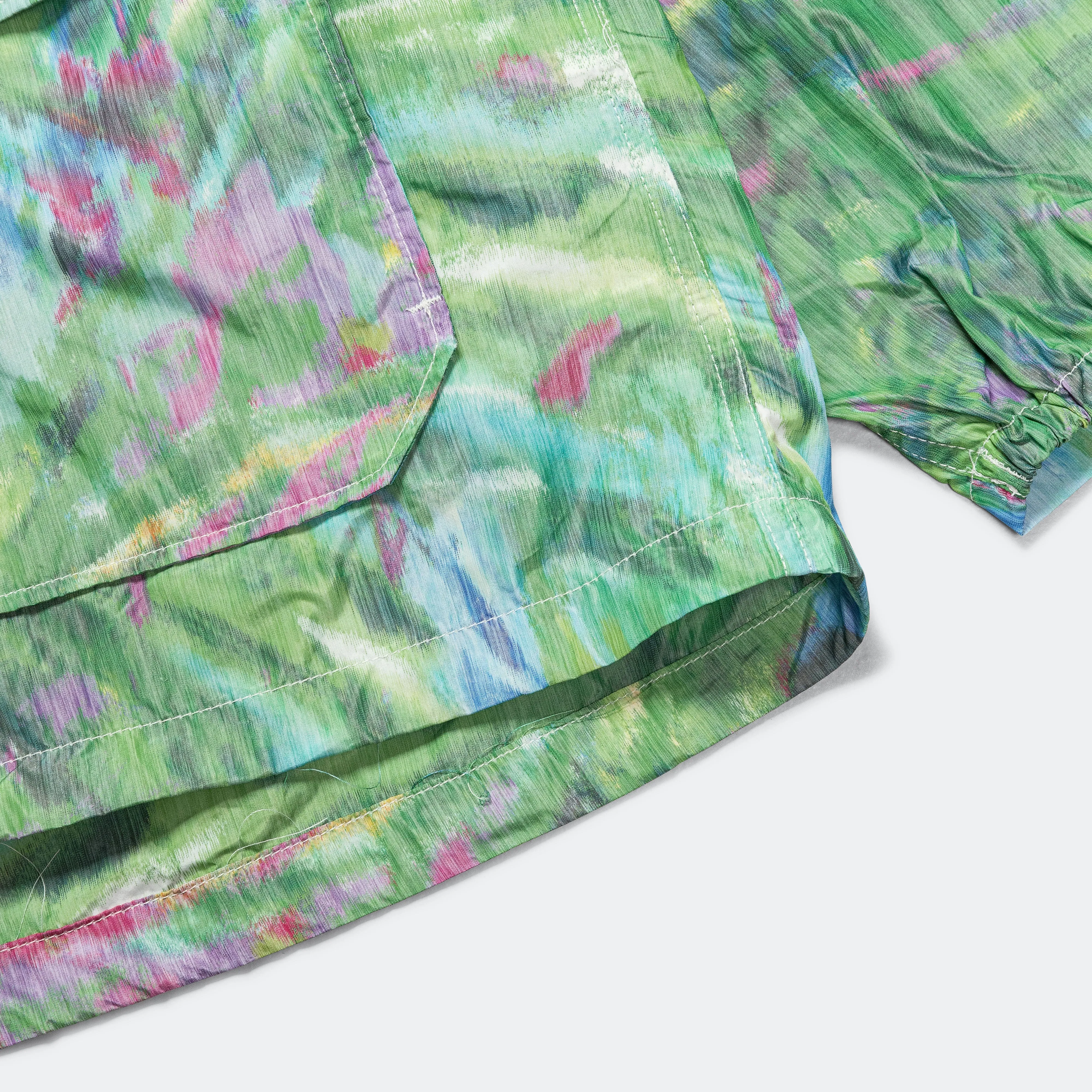 Atlantic Parka - Green Floral Poly Microfibre