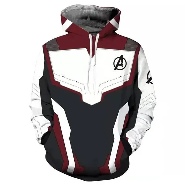 Avengers: Endgame Quantum Realm 3D Printed Hoodies for Men and Women - Fitness Pullover Sweatshirts, Cosplay Costume, Streetwear Jacket