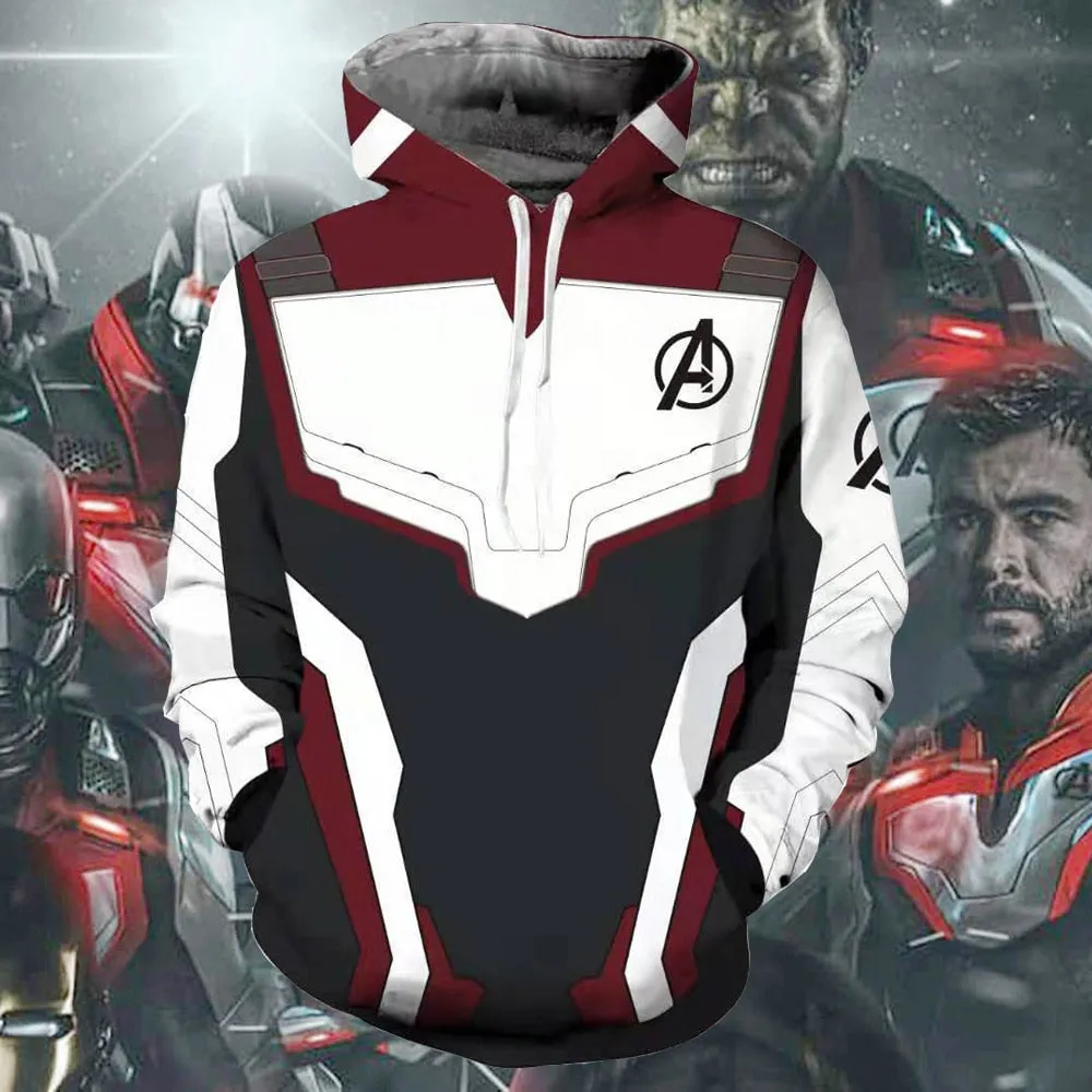 Avengers: Endgame Quantum Realm 3D Printed Hoodies for Men and Women - Fitness Pullover Sweatshirts, Cosplay Costume, Streetwear Jacket