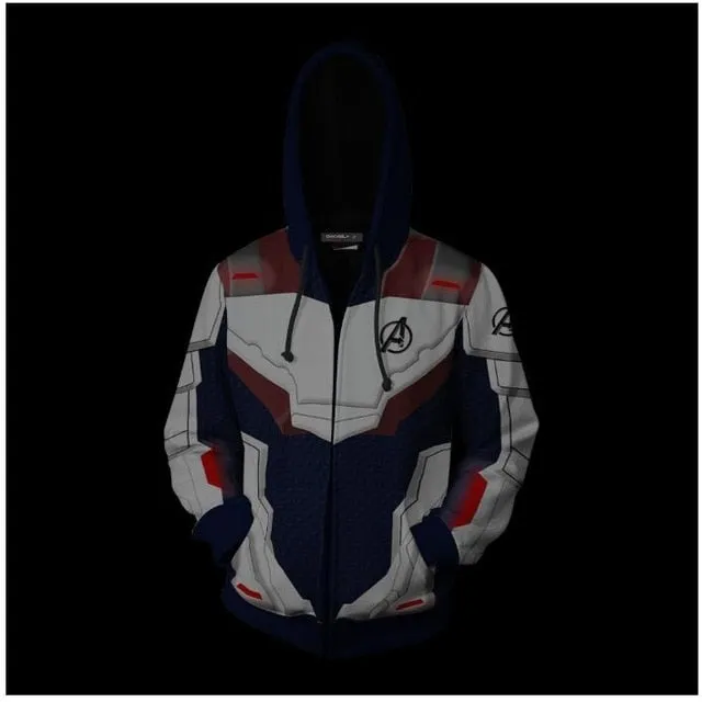 Avengers: Endgame Quantum Realm 3D Printed Hoodies for Men and Women - Fitness Pullover Sweatshirts, Cosplay Costume, Streetwear Jacket