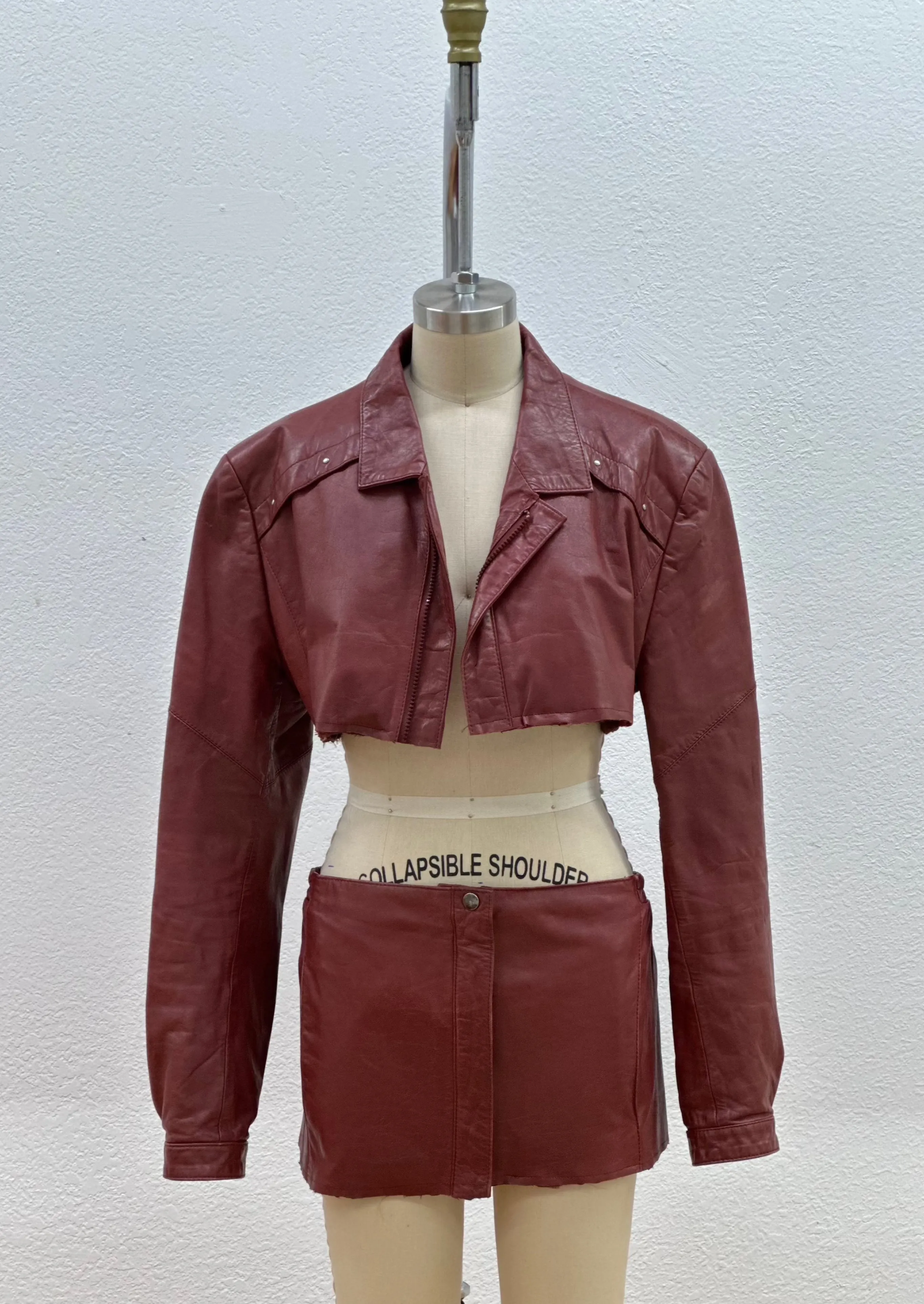 AVIATOR LEATHER SET | BURGUNDY