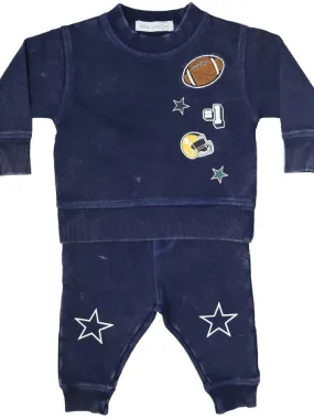 Baby Tee and Pants Set - Patches