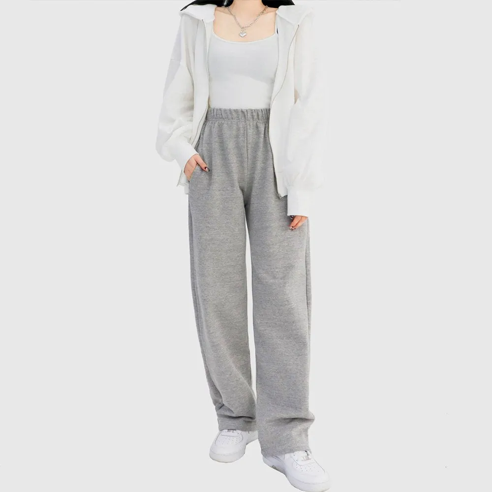 Banded Wide Leg Sweat Pants CCA26