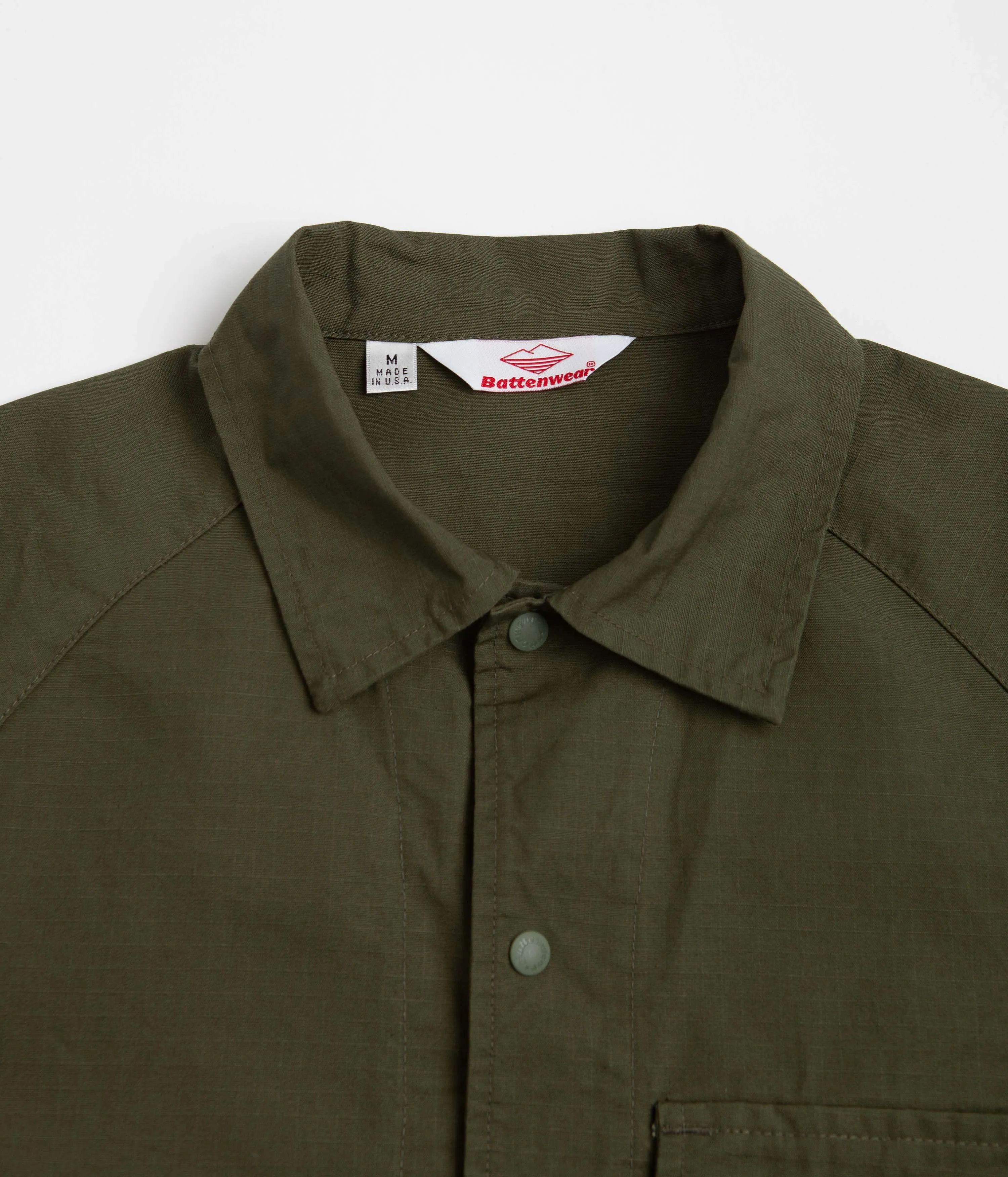 Battenwear Beach Breaker Jacket - Olive Drab Ripstop