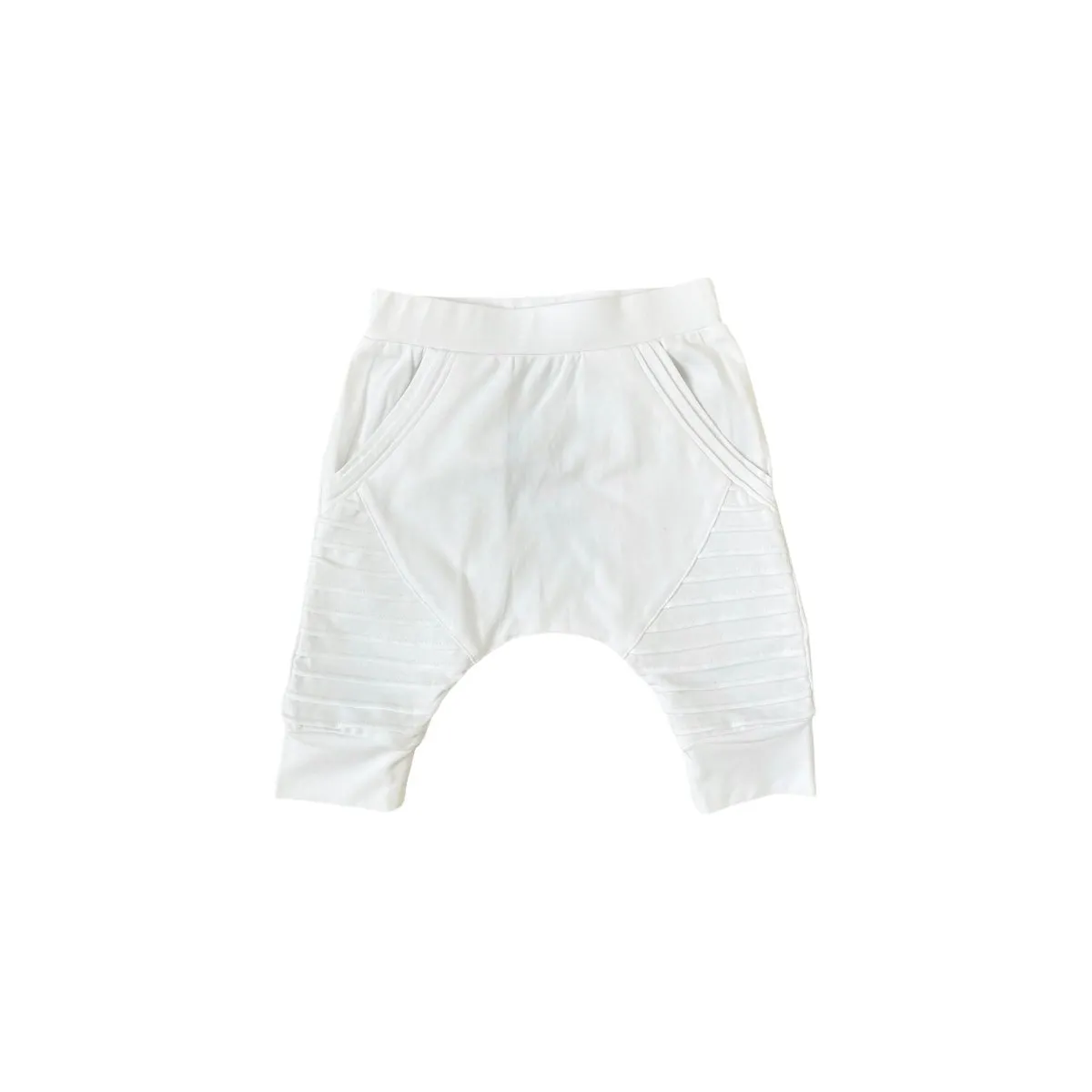 Biker Shorts- White