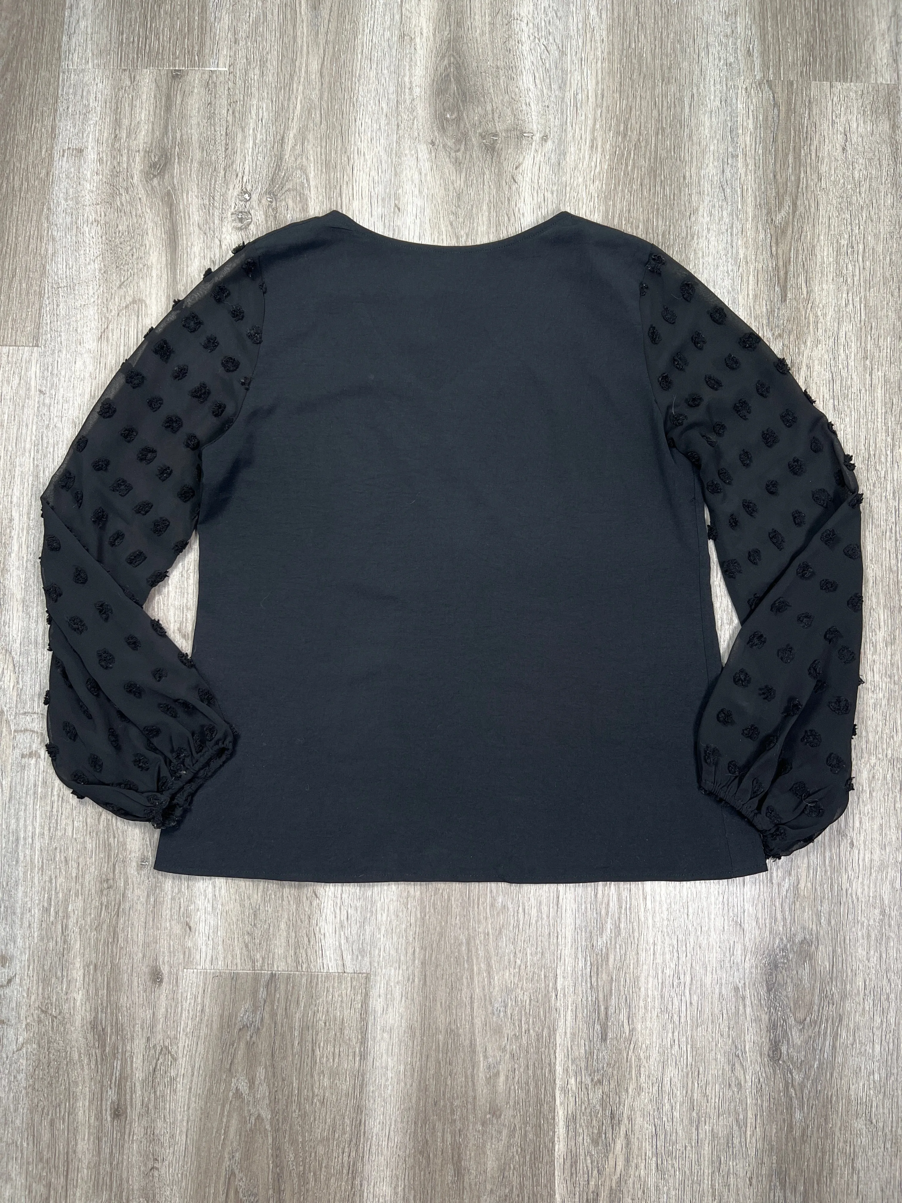 Black Blouse Long Sleeve FASHION, Size M