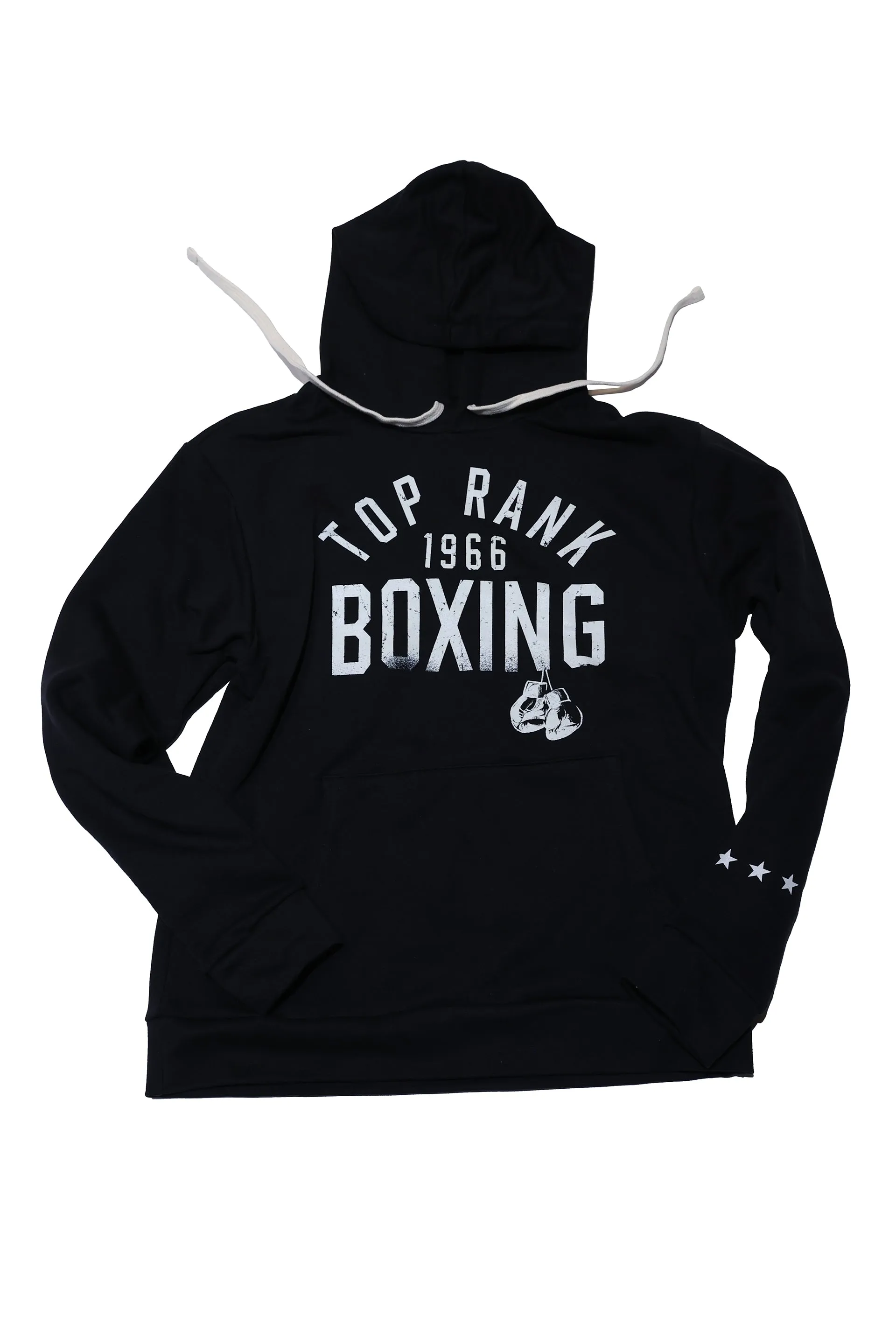 Black Pullover Top Rank Boxing Hoodie