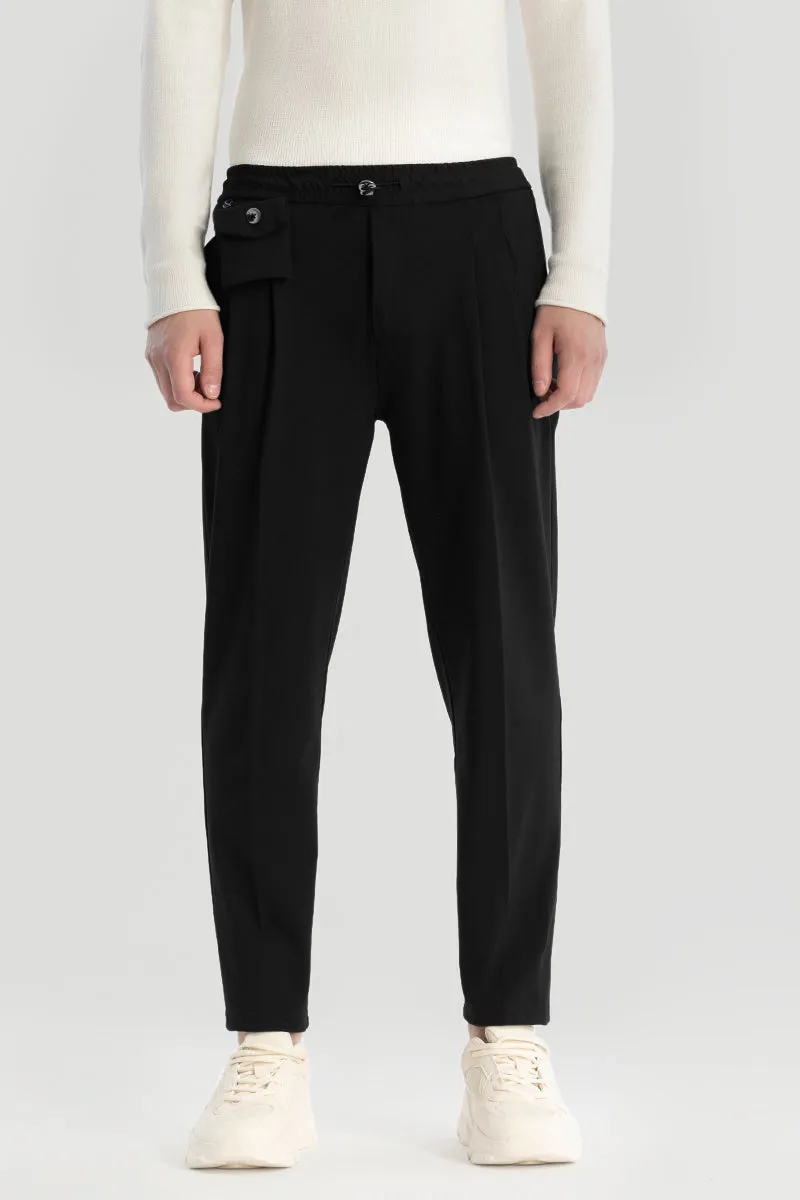 Black Relaxed Fit Trousers