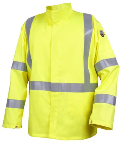 Black Stallion TruGuard 250 Hi-Vis Class 3 FR Cotton Jacket JF1117-HY