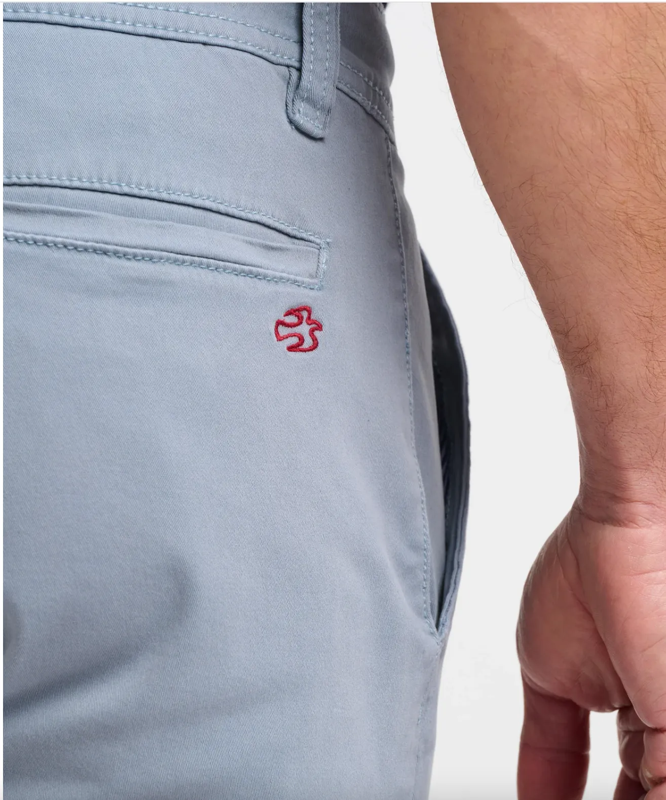 BRAKEBURN GREY CHINO SHORTS