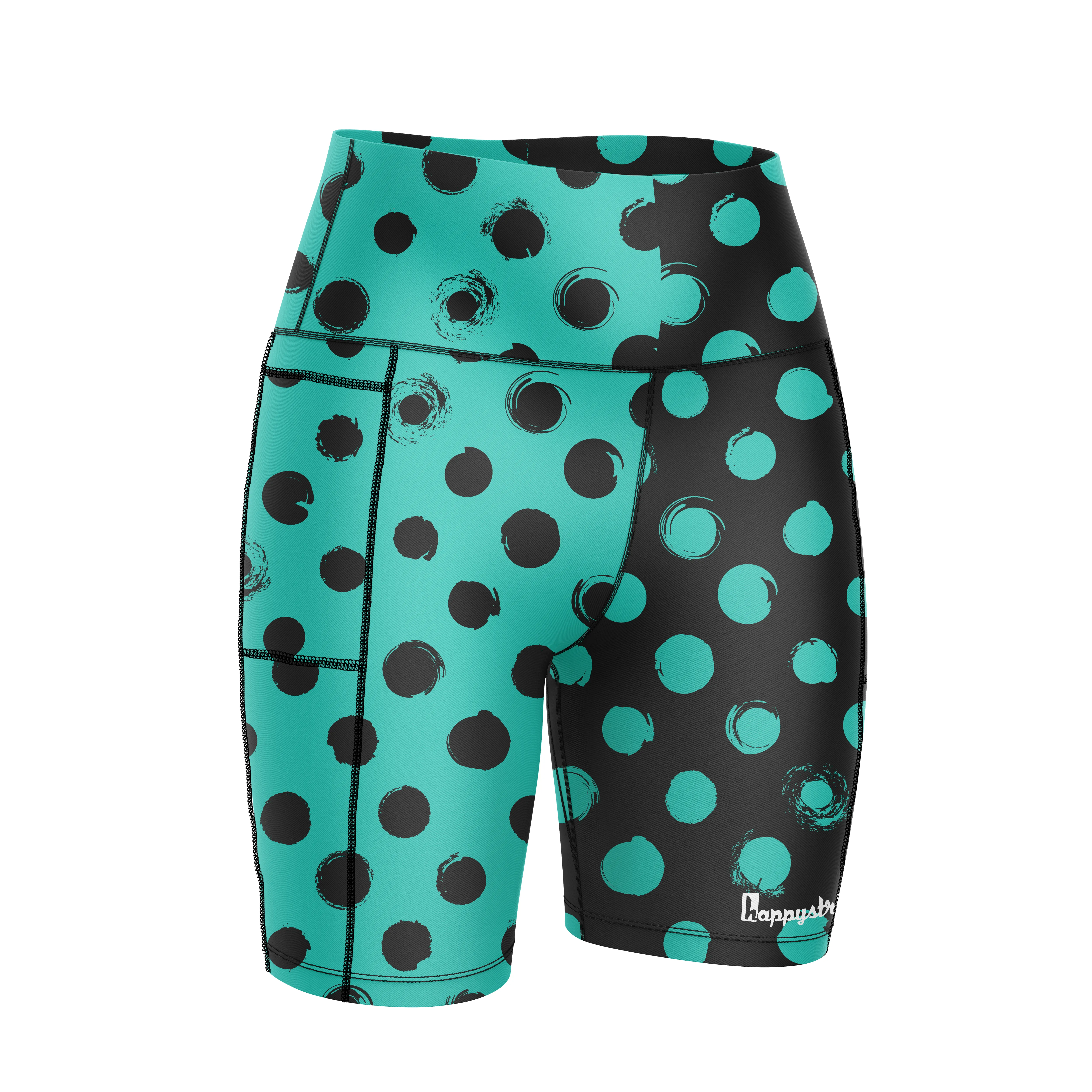 ''Breath of fresh air'' green fitted shorts