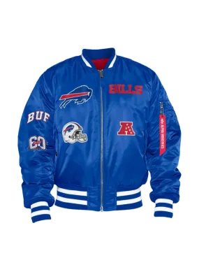 BUFFALO BILLS X ALPHA X NEW ERA MA-1 BOMBER JACKET