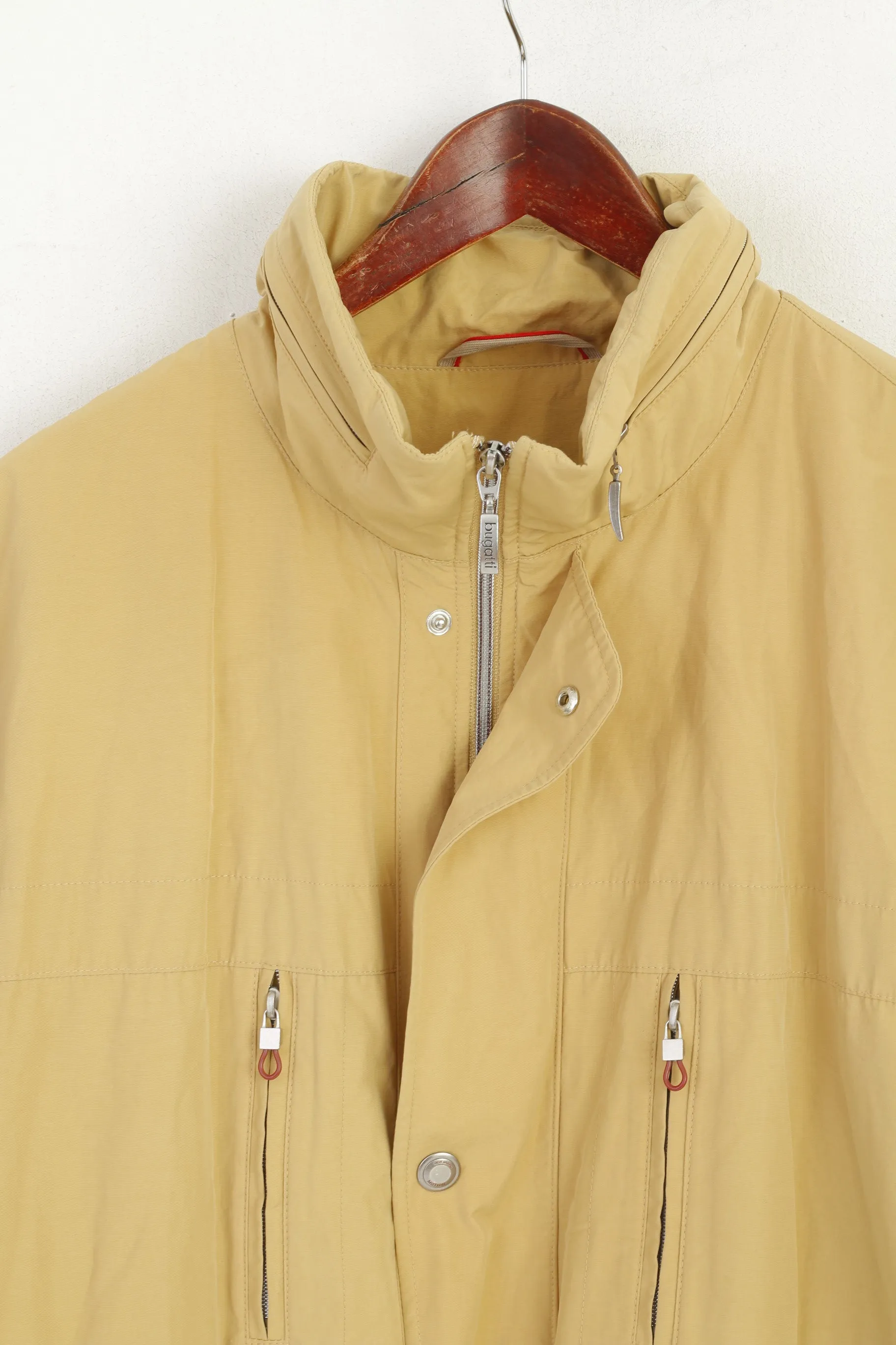 Bugatti Gore-Tex Men 27 XL Jacket Camel Full Zipper Multi Pockets Classic Top