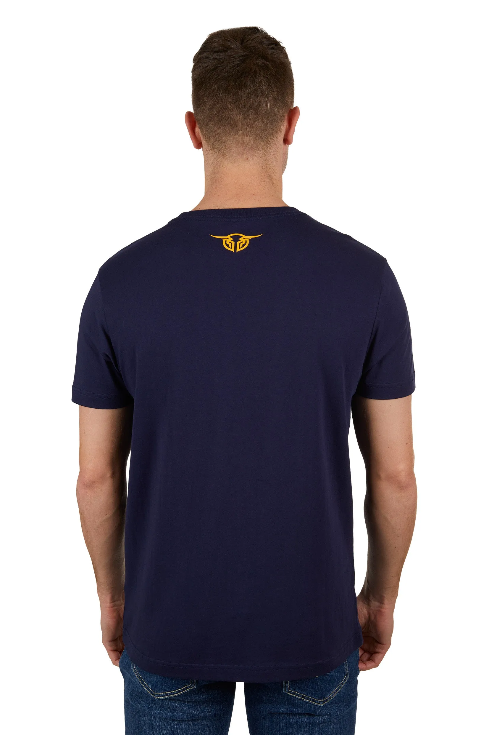 Bullzye Mens Guy S/S Tee - Navy - B3S1503298