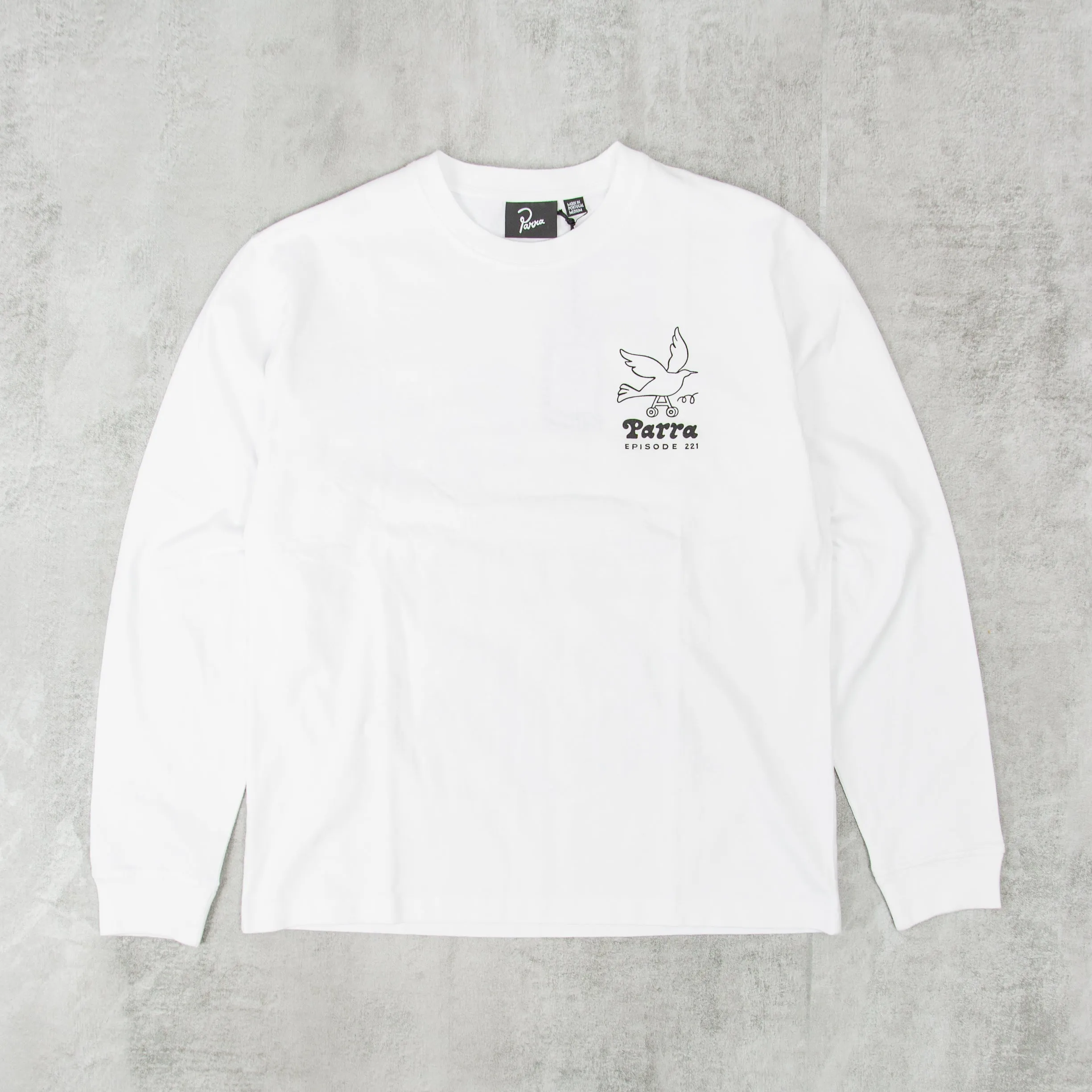 By Parra Chair Pencil L/S Tee - White