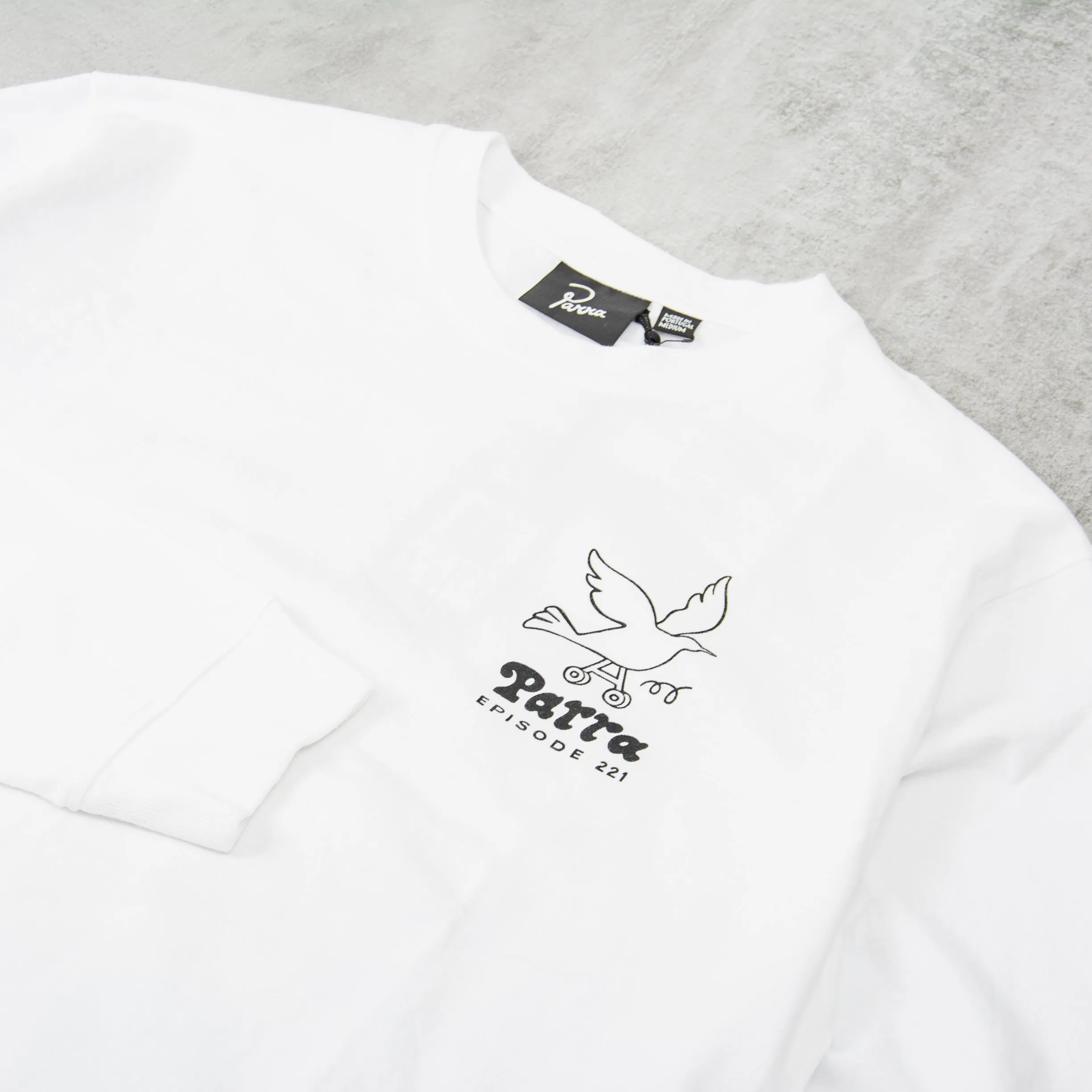 By Parra Chair Pencil L/S Tee - White