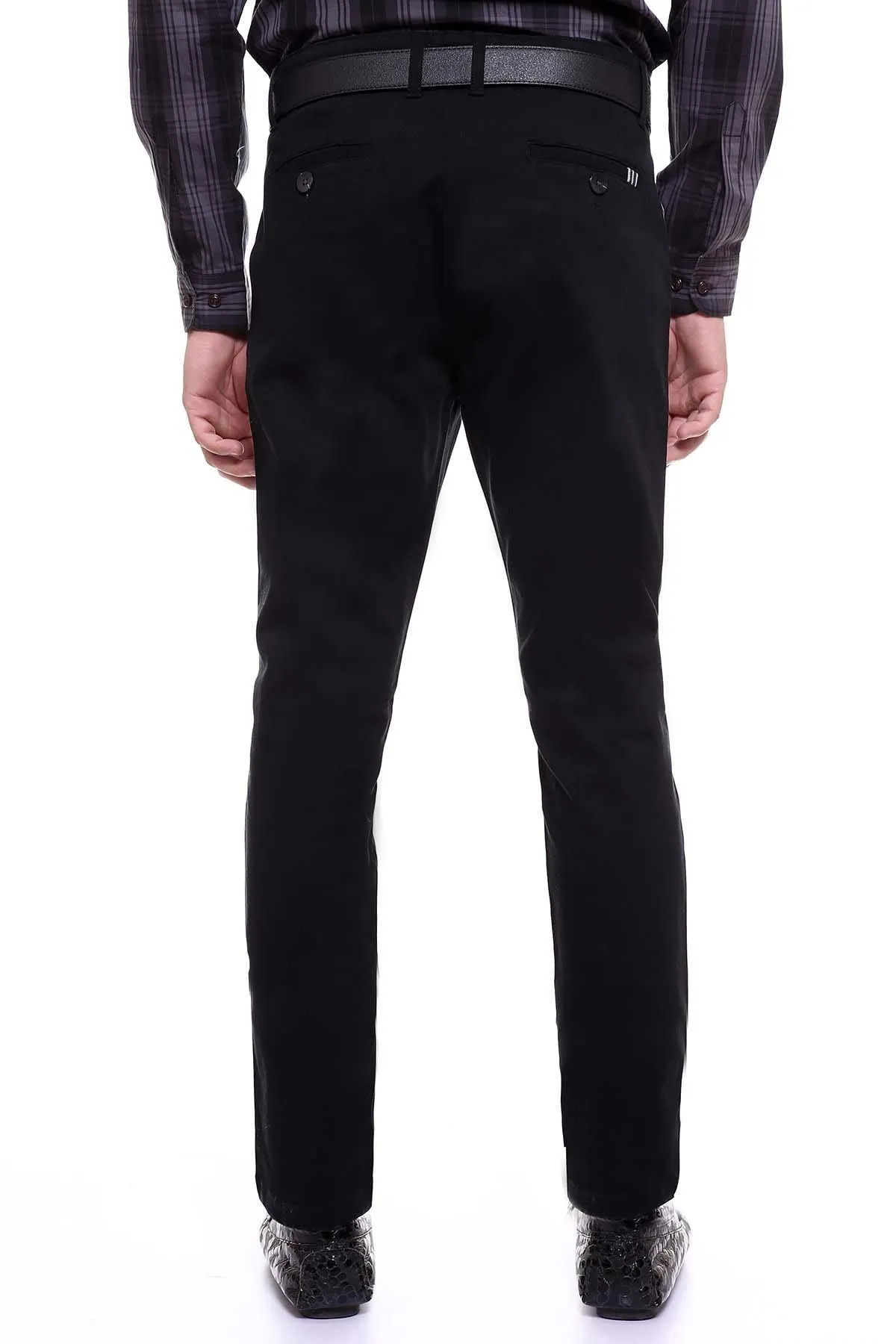 C PANT CROSS POCKET BLACK