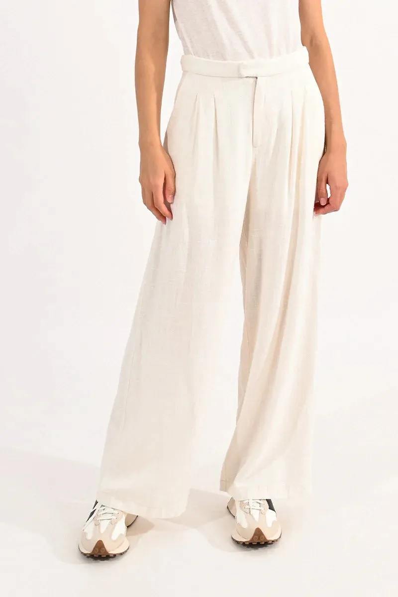 Cate Wide Leg Pants | Ivory